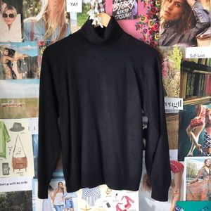 Black knit turtleneck